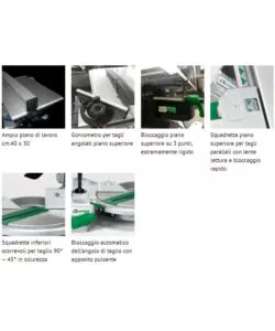 TRONCATRICE PER LEGNO SILVER GREEN EVOLUTION G.250E - COMPA